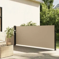 Pelouses & Jardins-vidaXL Auvent latéral rétractable 100x300 cm Beige