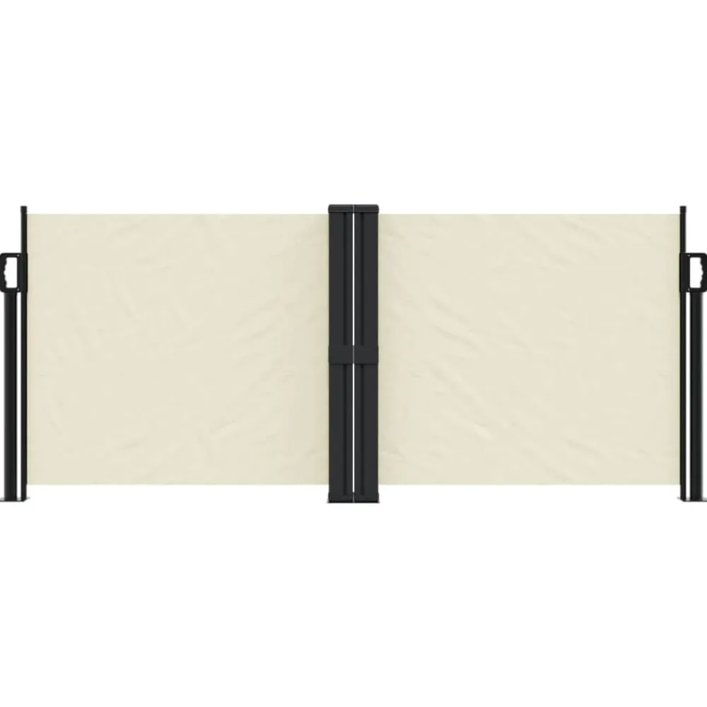 vidaXL Auvent latéral rétractable crème 100x600 cm