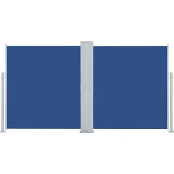 Pelouses & Jardins-vidaXL Auvent latéral rétractable 140 x 600 cm Bleu