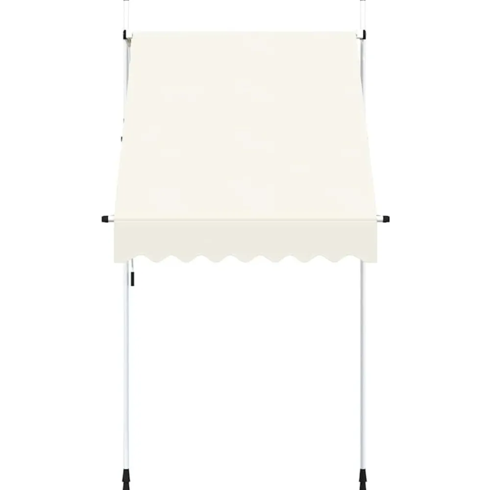 vidaXL Auvent manuel rétractable 150 cm Crème
