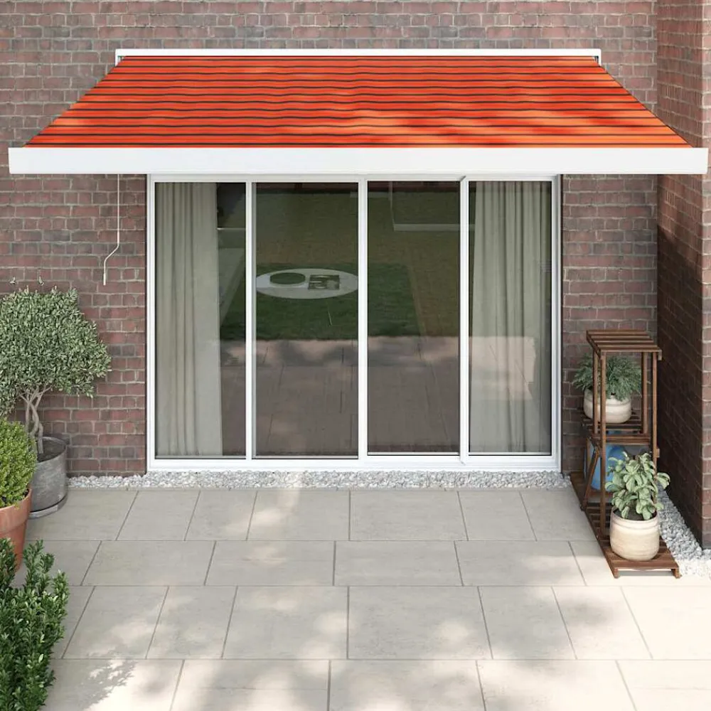 vidaXL Auvent rétractable 3x2,5 m tissu et aluminium
