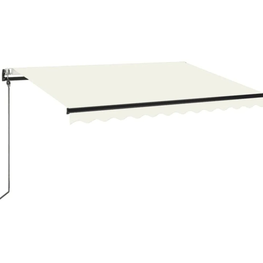 vidaXL Auvent rétractable automatique 350x250 cm Crème