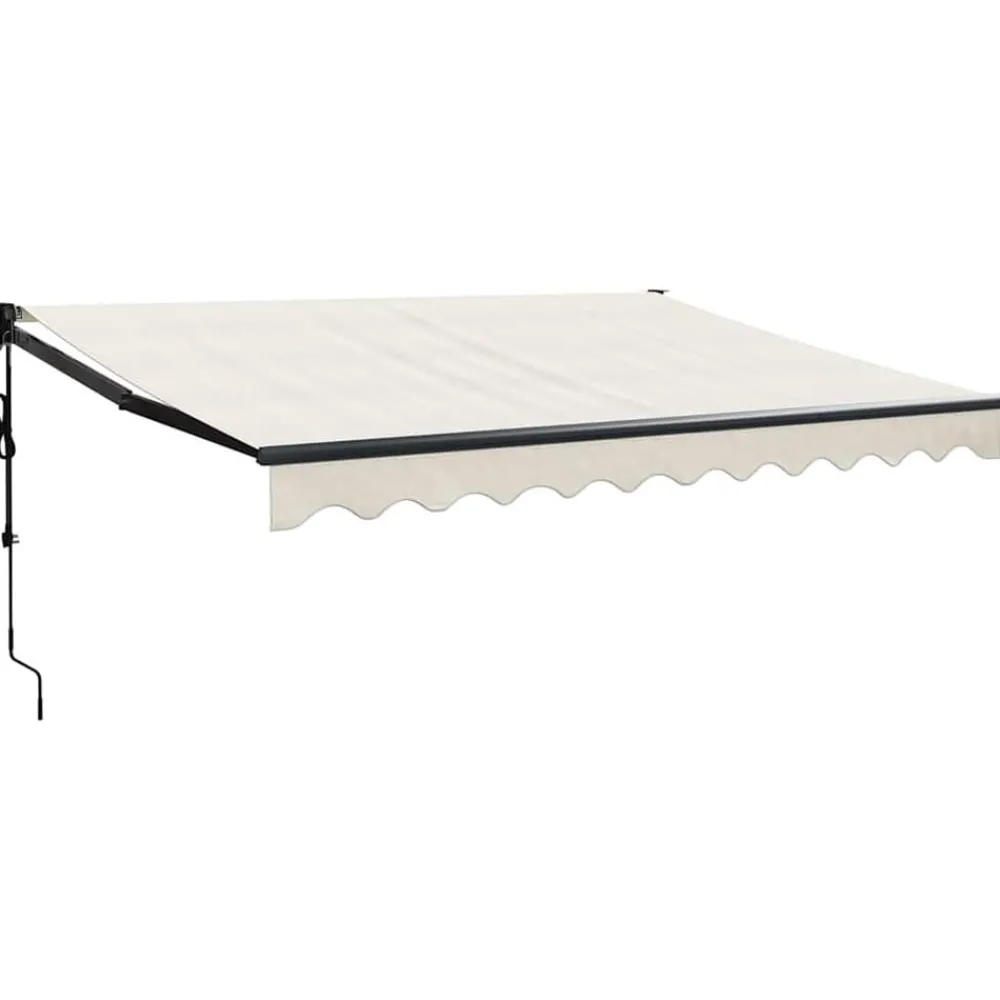 Pelouses & Jardins-vidaXL Auvent rétractable automatique crème 3x2,5 m Crème