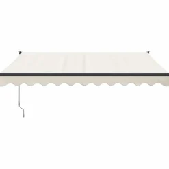 Pelouses & Jardins-vidaXL Auvent rétractable automatique crème 3x2,5 m Crème
