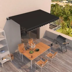 vidaXL Auvent rétractable automatique 400x350 cm