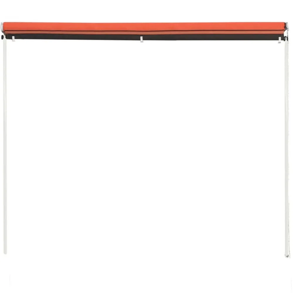 Pelouses & Jardins-vidaXL Auvent rétractable 100x150 cm orange et marron