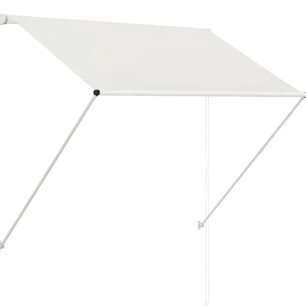 vidaXL Auvent rétractable 150x150 cm Crème