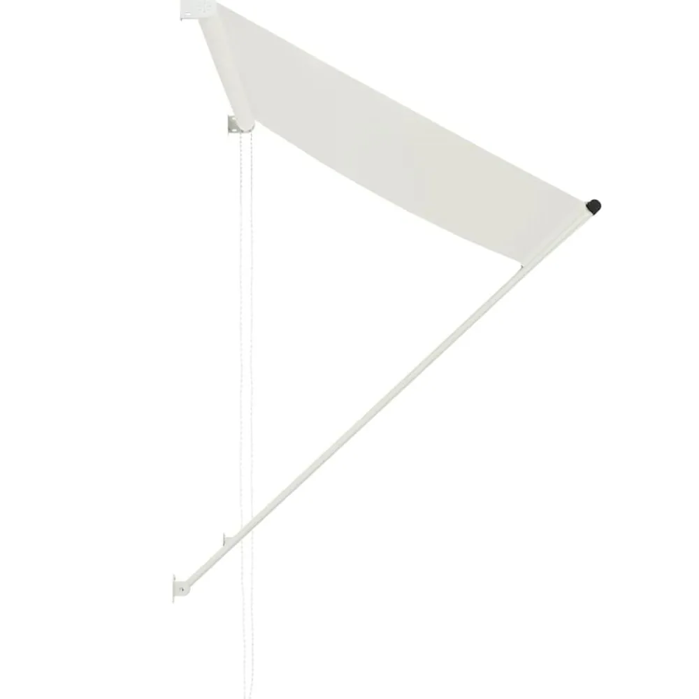 vidaXL Auvent rétractable 150x150 cm Crème