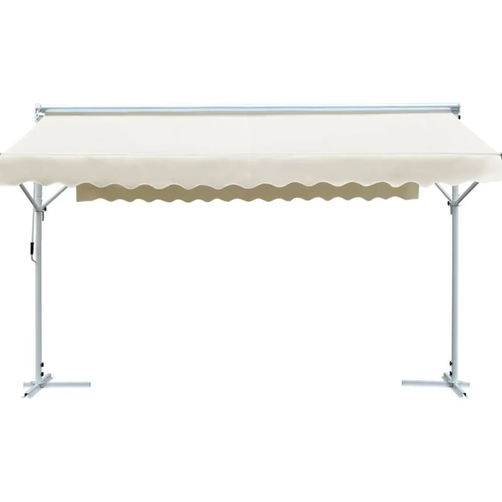 vidaXL Auvent sur pied 4x3 m Crème