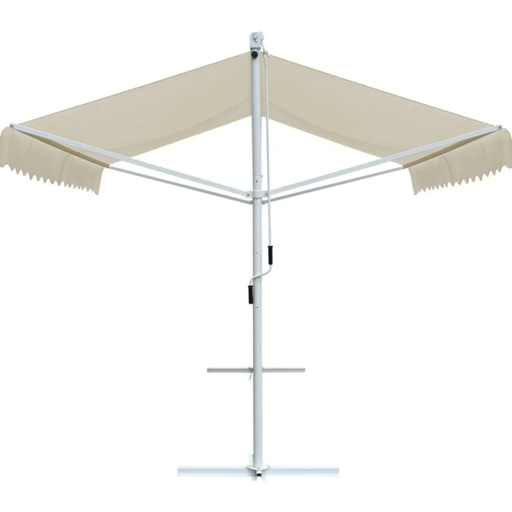 vidaXL Auvent sur pied 4x3 m Crème