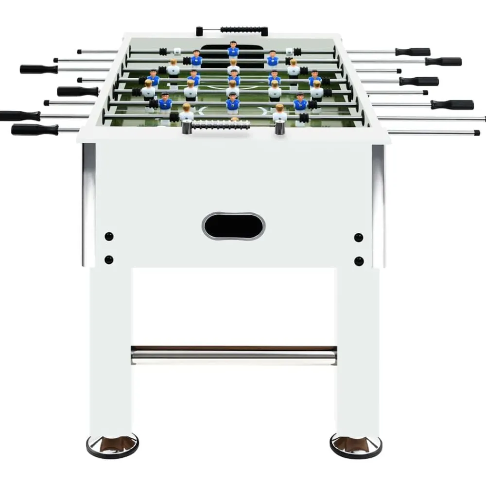 Jeux D'Intérieur-vidaXL Baby-foot Acier 60 kg 140x74,5x87,5 cm Blanc