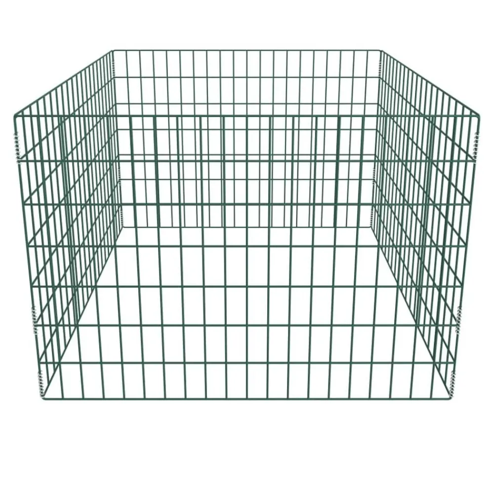vidaXL Bac à compost carré en maille de jardin 100 x 100 x 70 cm