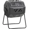 Pelouses & Jardins-vidaXL Bac à compost de jardin Noir 73x64x95 cm 160 L