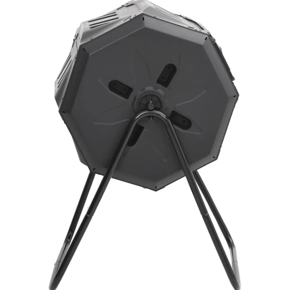 Pelouses & Jardins-vidaXL Bac à compost de jardin Noir 73x64x95 cm 160 L