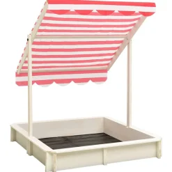vidaXL Bac à sable et toit réglable Bois de sapin UV50
