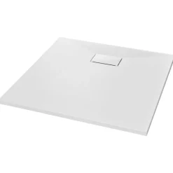Plomberie-vidaXL Bac de douche SMC 80 x 80 cm Blanc