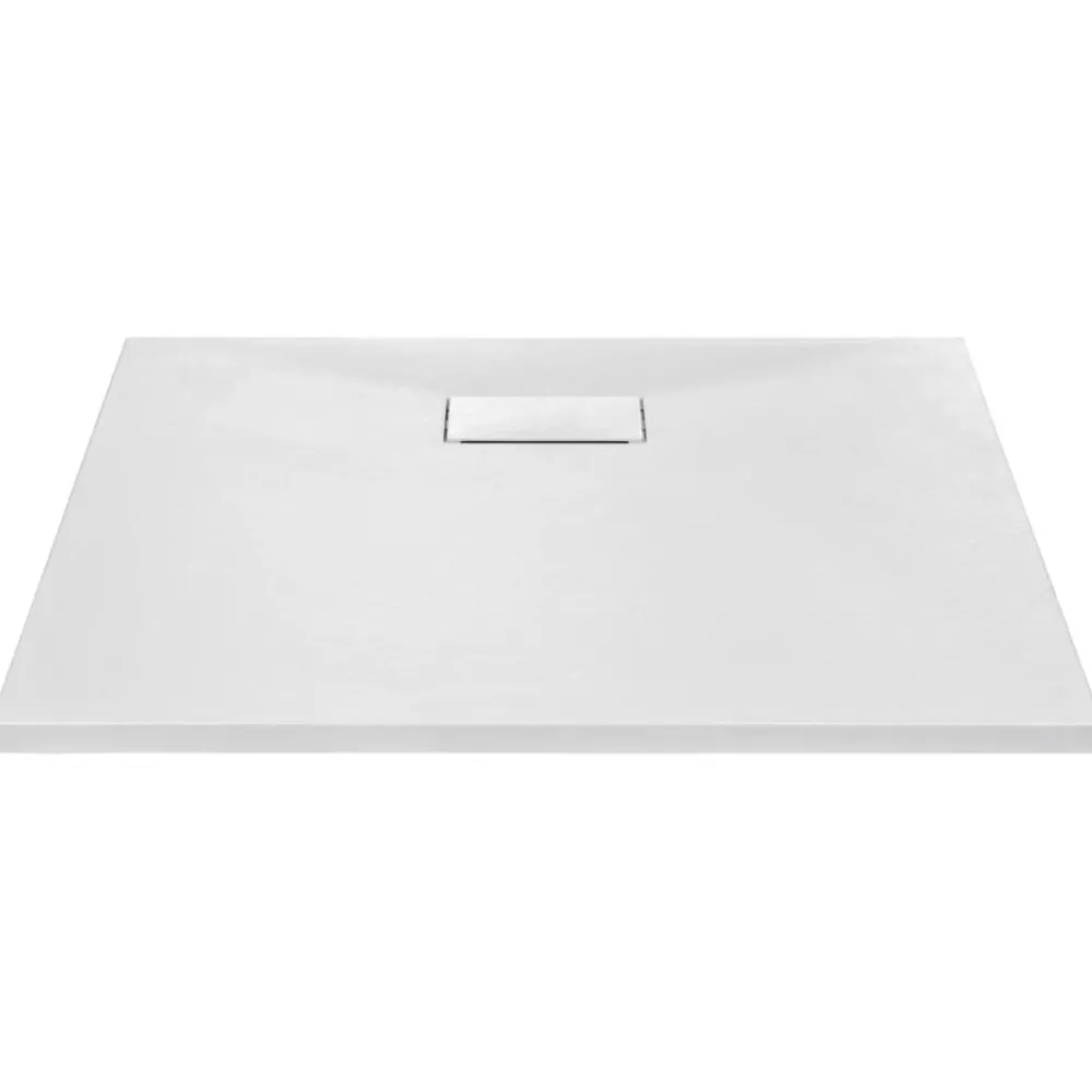 Plomberie-vidaXL Bac de douche SMC 80 x 80 cm Blanc
