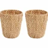 vidaXL Bacs à papier 2 pcs Naturel 26 x 26 x 29 cm Jacinthe d'eau