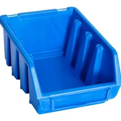 Accessoires De Quincaillerie-vidaXL Bacs de rangement empilables 20 pcs bleu plastique
