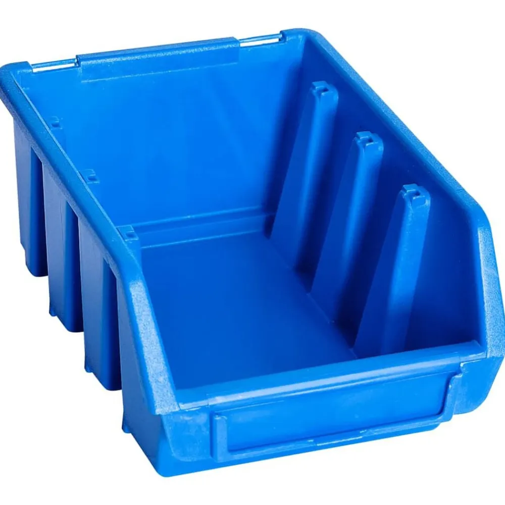 Accessoires De Quincaillerie-vidaXL Bacs de rangement empilables 20 pcs bleu plastique
