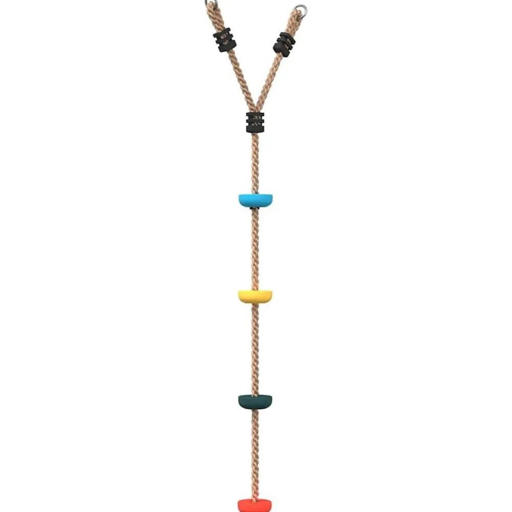 Jeux De Plein Air-vidaXL Balançoire à câble à disque d'enfants et 4 marches multicolore