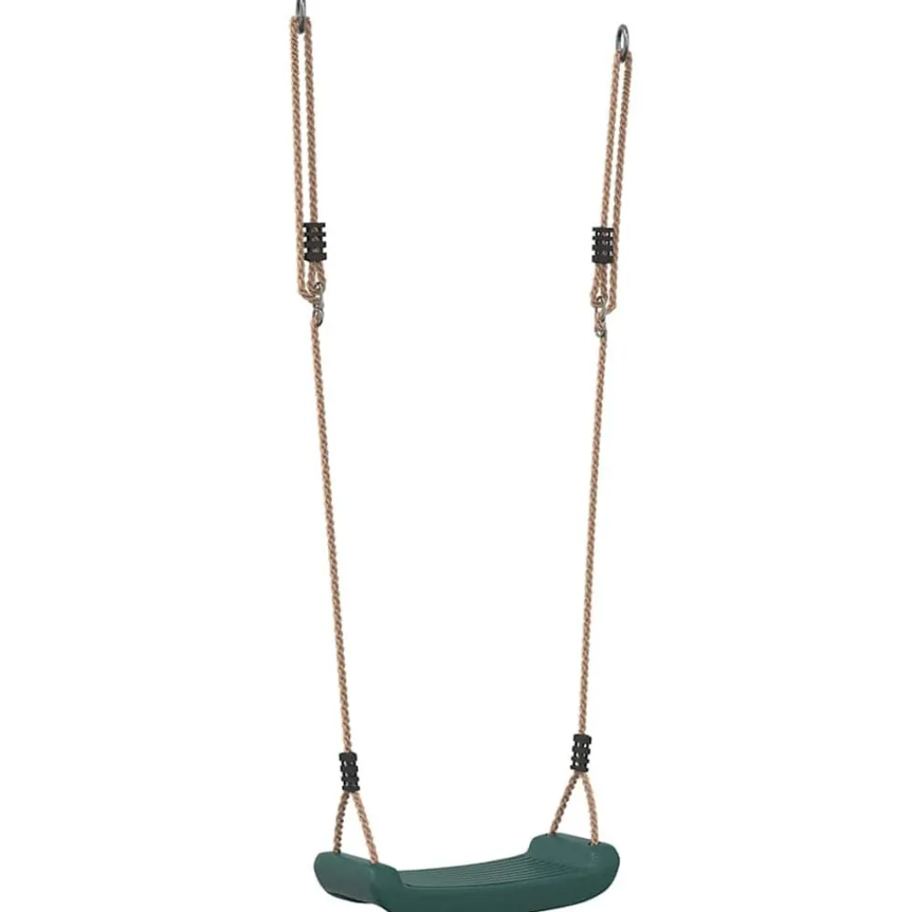 Jeux De Plein Air-vidaXL Balançoire d'extérieur d'enfants simple et corde réglable Vert