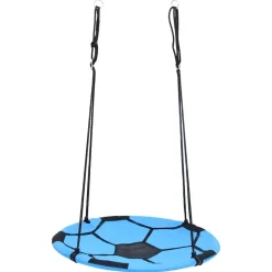 Jeux De Plein Air-vidaXL Balançoire nid d'oiseau Motif de ballon de foot 100 cm