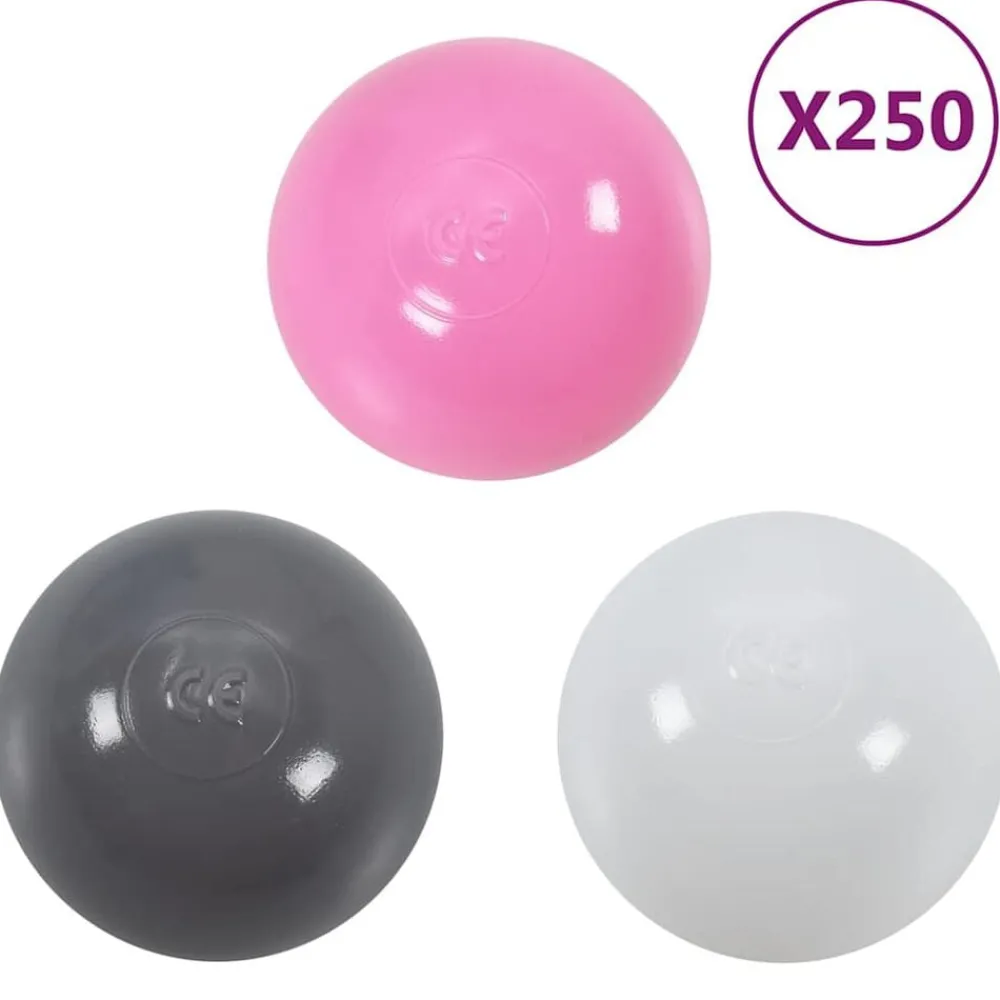 Jouets-vidaXL Balles de jeu 250 pcs multicolore Rose