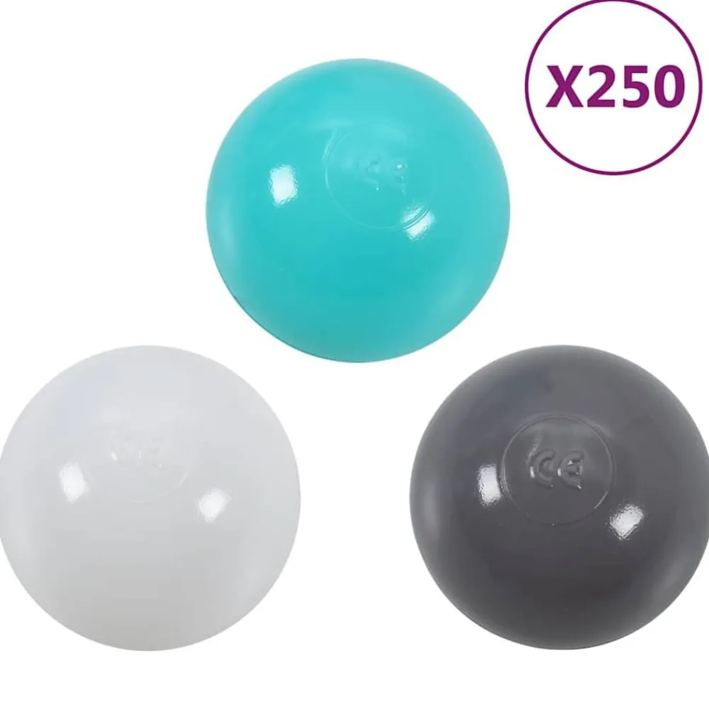 Jouets-vidaXL Balles de jeu 250 pcs multicolore Vert menthe
