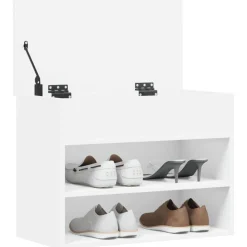 vidaXL Banc à chaussures 60x30x45 cm Bois d’ingénierie