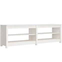vidaXL Banc à chaussures 160x36,5x50 cm Bois de pin massif