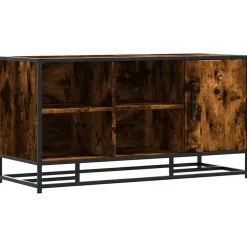 Bancs-vidaXL Banc à chaussures chêne fumé bois d'ingénierie et métal Chêne fumé