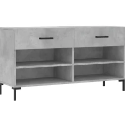 vidaXL Banc à chaussures 102x35x55 cm bois d'ingénierie