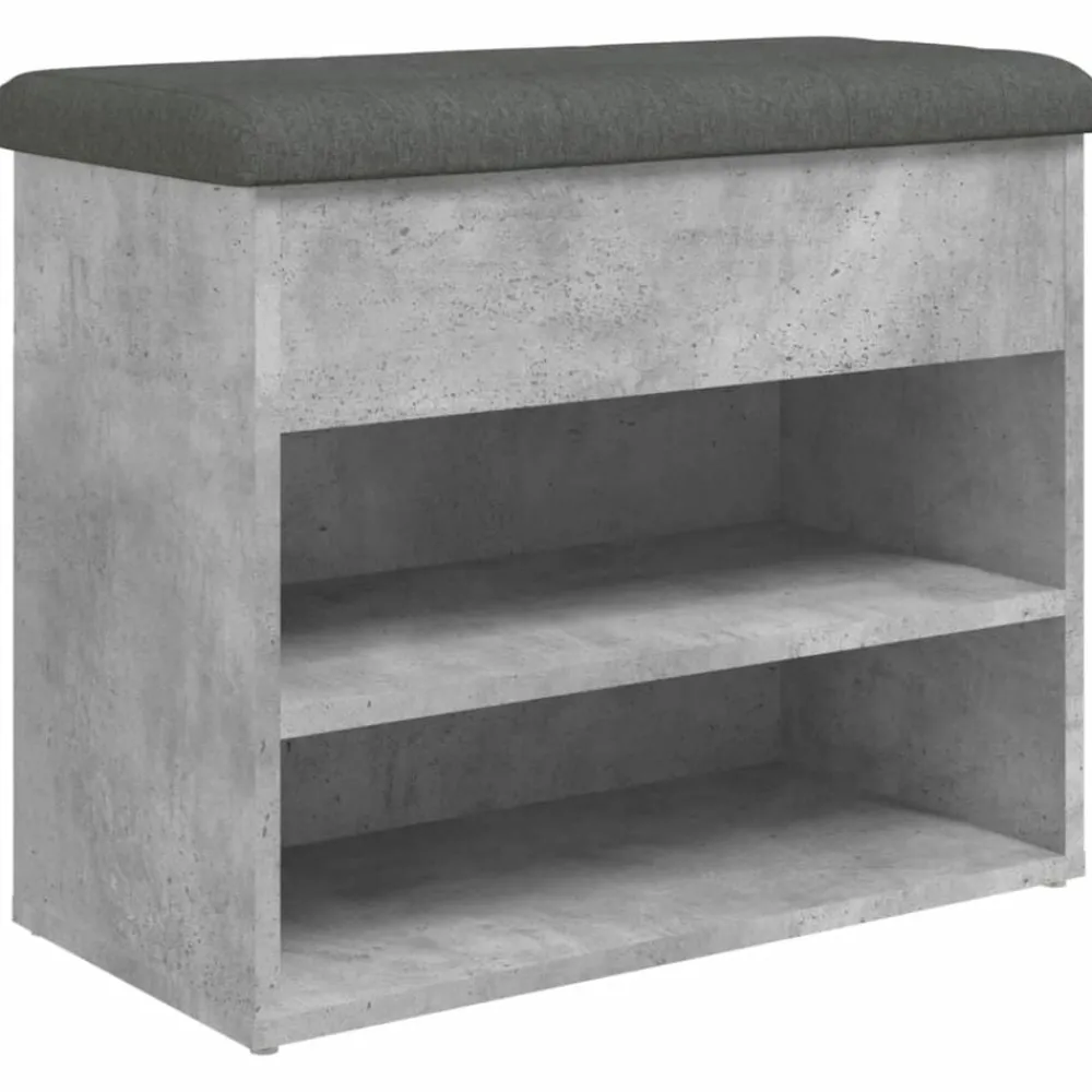 vidaXL Banc à chaussures 62x32x50 cm bois d'ingénierie