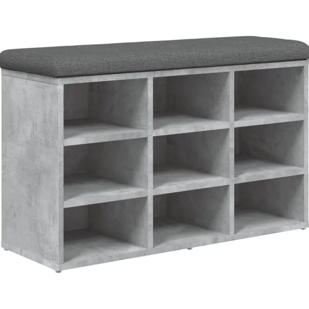 vidaXL Banc à chaussures 82x32x50 cm bois d'ingénierie