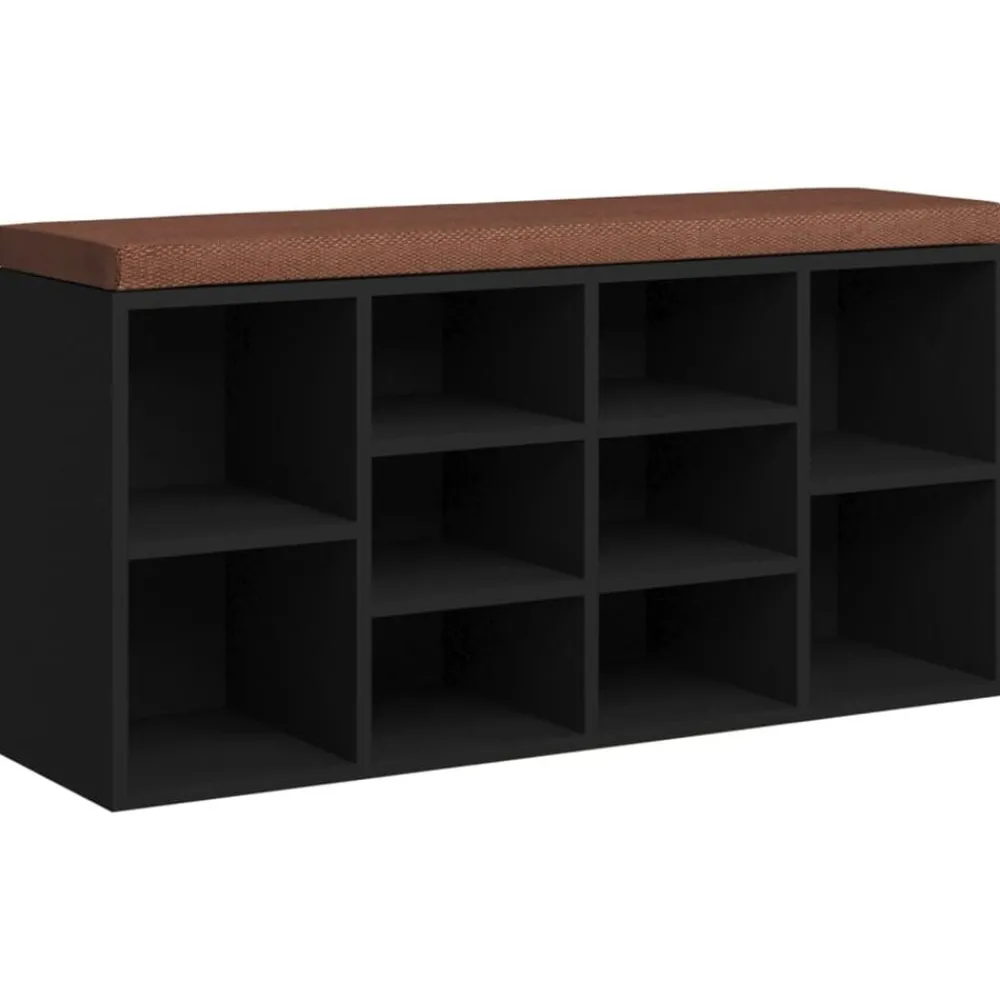 vidaXL Banc à chaussures 103x30x48 cm Bois d'ingénierie