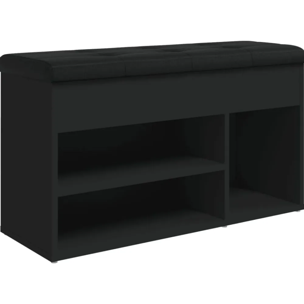 vidaXL Banc à chaussures 82x32x45,5 cm bois d'ingénierie