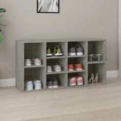 vidaXL Banc à chaussures 103x30x55 cm Bois d'ingénierie