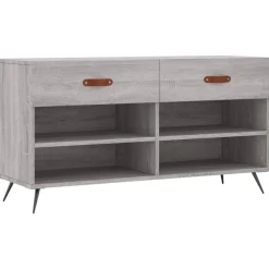 vidaXL Banc à chaussures 102x35x55 cm bois d'ingénierie