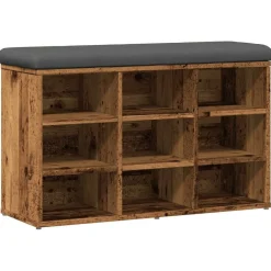 vidaXL Banc à chaussures 82x32x50 cm bois d'ingénierie