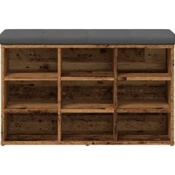 vidaXL Banc à chaussures 82x32x50 cm bois d'ingénierie