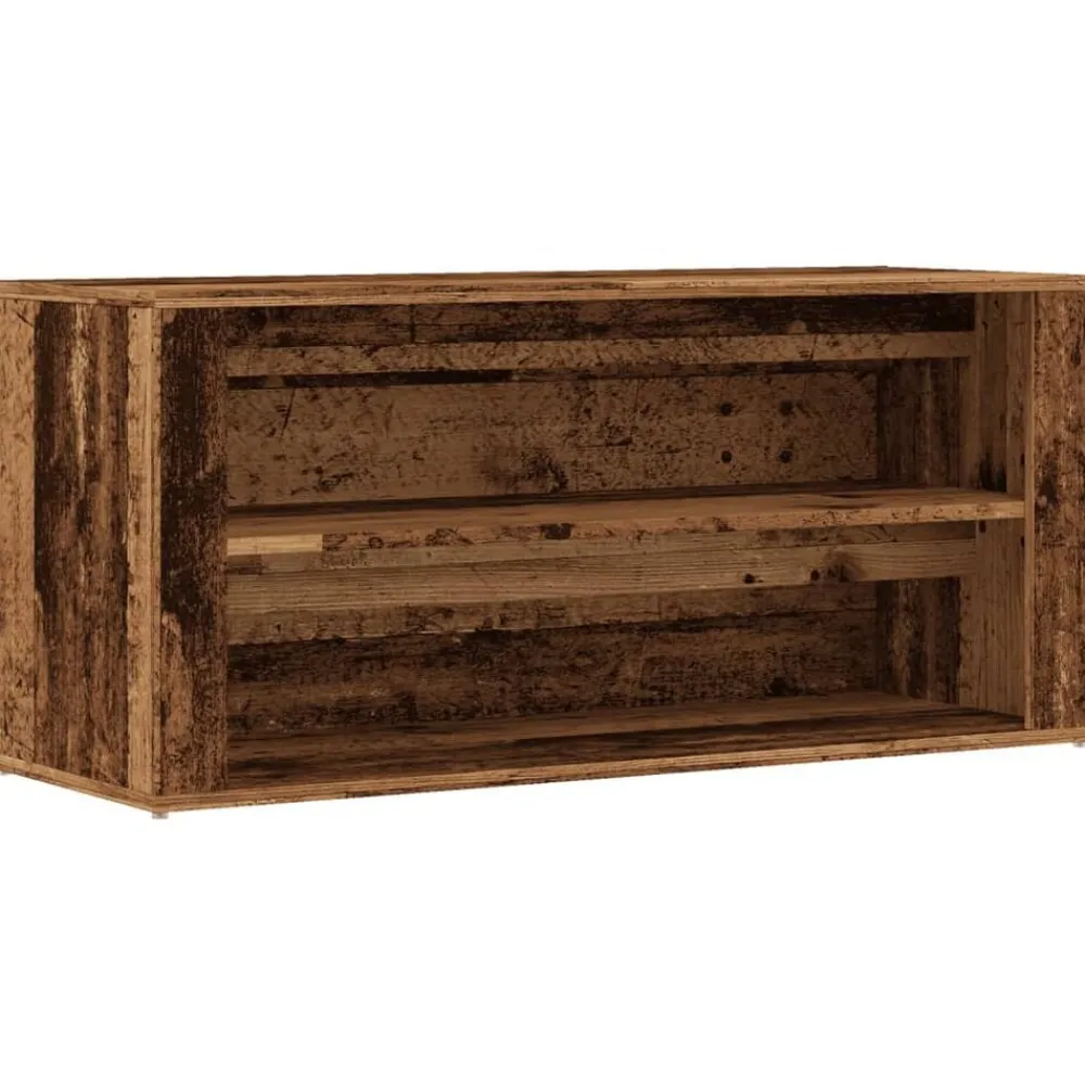 vidaXL Banc à chaussures 100x35x45 cm bois d'ingénierie
