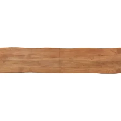 Bancs-vidaXL Banc 160 cm bois d'acacia massif et acier Marron et noir