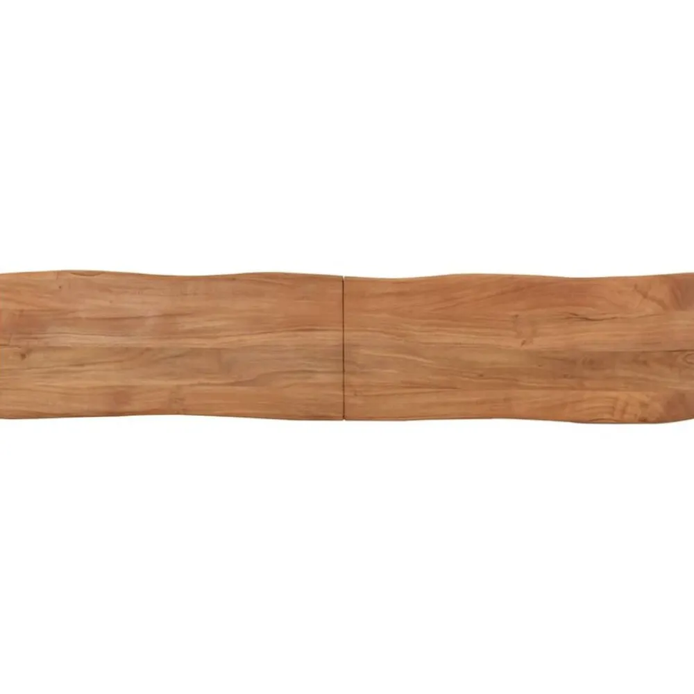 Bancs-vidaXL Banc 160 cm bois d'acacia massif et acier Marron et noir