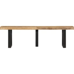 vidaXL Banc 160 cm bois de manguier brut massif et acier
