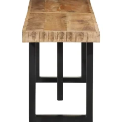 vidaXL Banc 160 cm bois de manguier brut massif et acier