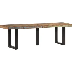 vidaXL Banc 160 cm bois de récupération massif et acier