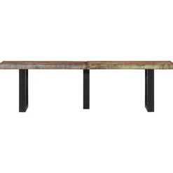 vidaXL Banc 160 cm bois de récupération massif et acier
