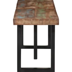 vidaXL Banc 160 cm bois de récupération massif et acier