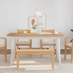 Bancs-vidaXL Banc 90 cm bois massif caoutchouc Naturel